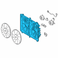 OEM Lexus Shroud, Fan Diagram - 16711-36240