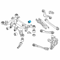 OEM 2019 BMW 530i Rubber Mounting Rear Diagram - 33-31-6-868-535