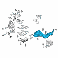 OEM 2021 Ram 1500 Bracket-Engine Mount Diagram - 68321773AB