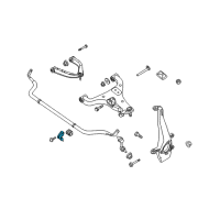 OEM Nissan Xterra Clamp-Stabilizer Diagram - 54614-7S000