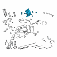 OEM 2011 Lexus LX570 Garnish, Rear Pillar, Upper RH Diagram - 62471-60550-A0