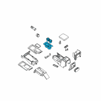 OEM 2020 Nissan Frontier FINISHER Console Diagram - 96931-9BH0D