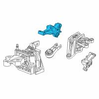 OEM 2020 Chrysler Pacifica Bracket-Engine Mount Diagram - 68224744AB