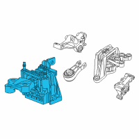 OEM 2021 Chrysler Pacifica Bracket-Engine Diagram - 4893414AD