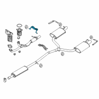 OEM 2009 Ford Flex Exhaust Pipe Mount Bracket Diagram - AA5Z-5410692-A