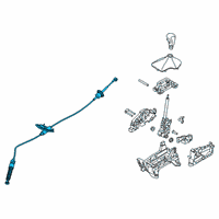 OEM Hyundai Automatic Transmission Lever Cable Assembly Diagram - 46790-J3200