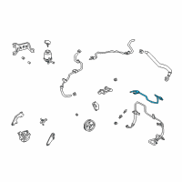 OEM 2002 Toyota Highlander Return Pipe Diagram - 44420-48030