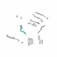 OEM 2008 Saturn Vue Reservoir Hose Diagram - 15890334