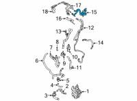 OEM Lincoln Aviator Heater Hose Diagram - L1MZ-18472-PAD