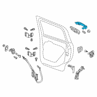 OEM 2016 Jeep Renegade Handle-Exterior Door Diagram - 6QL52TZZAA