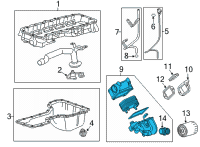 OEM 2022 Chevrolet Silverado 2500 HD Oil Cooler Diagram - 12706188