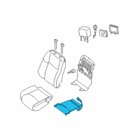 OEM 2017 Infiniti QX60 Heater Unit-Front Seat Cushion Diagram - 87335-3JA4A