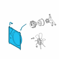 OEM 2018 Toyota Tundra Shroud Assembly Diagram - 16711-0S011