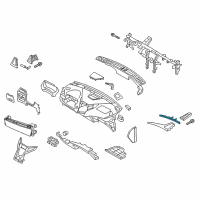 OEM 2017 Hyundai Azera Lamp Assembly-Mood, RH Diagram - 84798-3V205