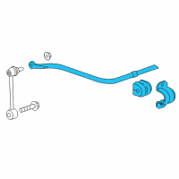 OEM Cadillac CTS Stabilizer Bar Diagram - 84008631