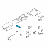 OEM Kia Stinger Complete-Console Floor Diagram - 93300J5050CA