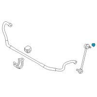 OEM BMW 335i xDrive Hexagon Nut With Collar Diagram - 33-32-6-768-884