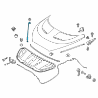 OEM 2012 Hyundai Veloster Rod Assembly-Hood Stay Diagram - 81170-2V000