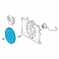 OEM Toyota C-HR Fan Blade Diagram - 16361-0T170