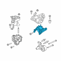 OEM 2015 Ford Fiesta Support Plate Diagram - C1BZ-7M125-A