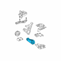 OEM 2004 Toyota Prius Center Rod Diagram - 12363-21030