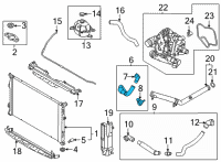 OEM Hyundai Santa Cruz Hose Assembly-Radiator, UPR Diagram - 25414-S1400