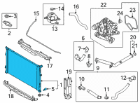 OEM 2022 Hyundai Santa Cruz RADIATOR ASSY Diagram - 25310-P2820