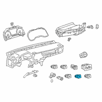 OEM 2020 Toyota Camry Fuel Door Switch Diagram - 84841-06020