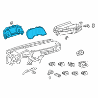 OEM 2021 Toyota Avalon Cluster Assembly Diagram - 83800-07650