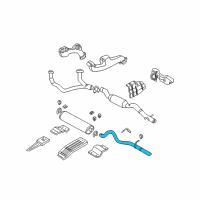 OEM 1999 Dodge Durango Tail Pipe Diagram - 52103178AD