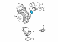 OEM 2020 Jeep Wrangler Seal-Water Inlet Tube Diagram - 68490087AA