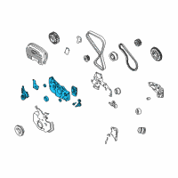 OEM 2001 Kia Optima Case Assembly-Oil Pump Diagram - 2131038062