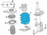 OEM Ford Maverick SPRING - FRONT Diagram - NZ6Z-5310-A