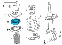 OEM Ford Maverick BEARING - FRONT SUSPENSION STR Diagram - LX6Z-18198-E