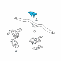 OEM 2003 Lincoln Town Car Rear Mount Diagram - 3W1Z-6068-BA