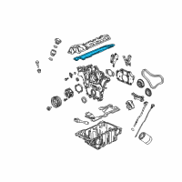 OEM 2006 Cadillac STS Valve Cover Gasket Diagram - 12591200