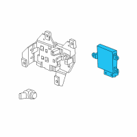 OEM 2009 GMC Acadia Rear Object Alarm Module Assembly Diagram - 20756145