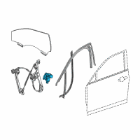 OEM 2018 Cadillac CT6 Window Motor Diagram - 84142416