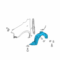 OEM 2009 Nissan Cube PROTCT Front Fender R Diagram - 63842-1FA0A