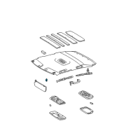 OEM 2005 Toyota Corolla Sunvisor Holder Diagram - 74348-02020-E0