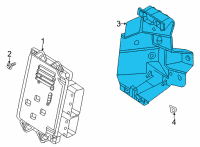 OEM 2022 Chevrolet Corvette Mount Bracket Diagram - 84406070