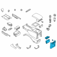 OEM 2018 Infiniti Q70L Finisher-Console Box Diagram - 96930-6AE4B