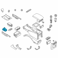 OEM 2019 Infiniti Q70 Indicator Assy-Auto Transmission Control Diagram - 96940-1MA1D