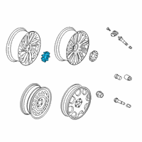 OEM 2022 Lincoln Aviator Center Cap Diagram - LC5Z-1130-A