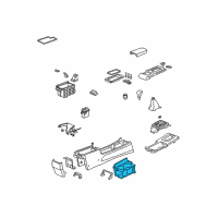 OEM 2007 Acura TSX Holder Assembly, Cup (Lead Gun M) Diagram - 77230-SEC-A11ZA