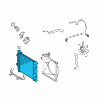 OEM 2007 Toyota Tacoma Radiator Diagram - 16410-0C190