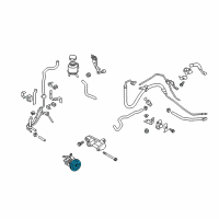 OEM 2014 Infiniti Q50 Pulley-Power Steering Pump Diagram - D9132-JK20A