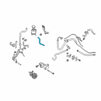 OEM 2012 Infiniti M37 Power Steering Suction Hose Assembly Diagram - 49717-1MA0A