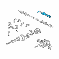 OEM 1997 Honda CR-V Cv Boot Set, Inboard Diagram - 42017-S71-000