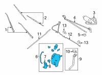 OEM 2001 Ford E-250 Econoline Washer Reservoir Diagram - 8C2Z-17618-A